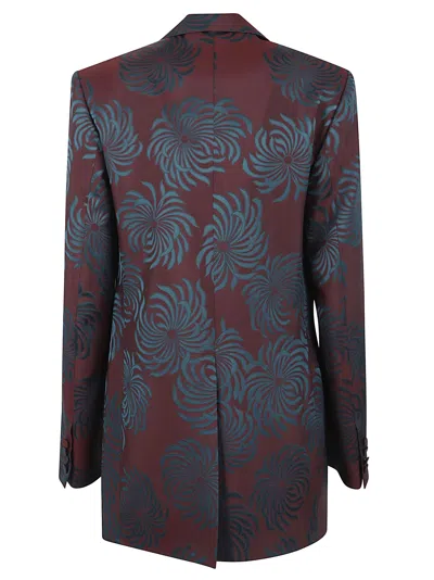 Dries Van Noten Lapel Jacket In Metallic