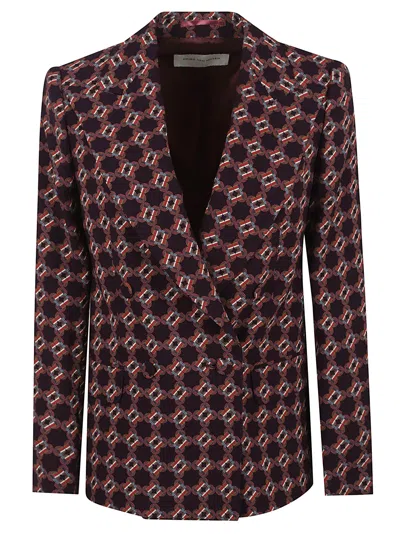 Dries Van Noten Lapel Jacket In Multi