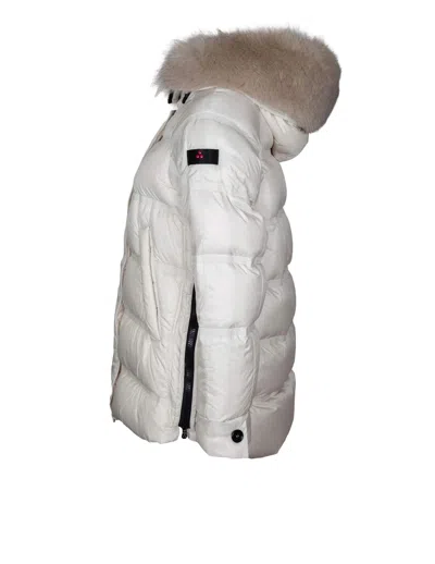 Peuterey Quilted Jacket With Large Quilts In White
