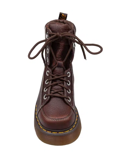 Dr. Martens Buzz 8i 8-eye Leather Ankle Boot, Brown In Brown