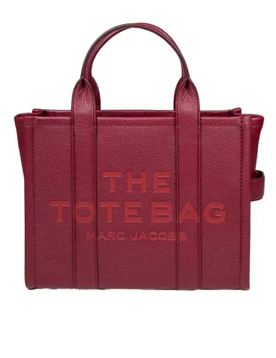 Marc Jacobs Medium Tote In Leather Color Cherry Red In Red