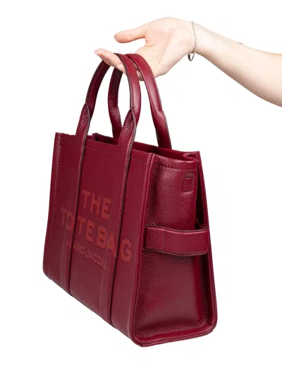Marc Jacobs Medium Tote In Leather Color Cherry Red In Red