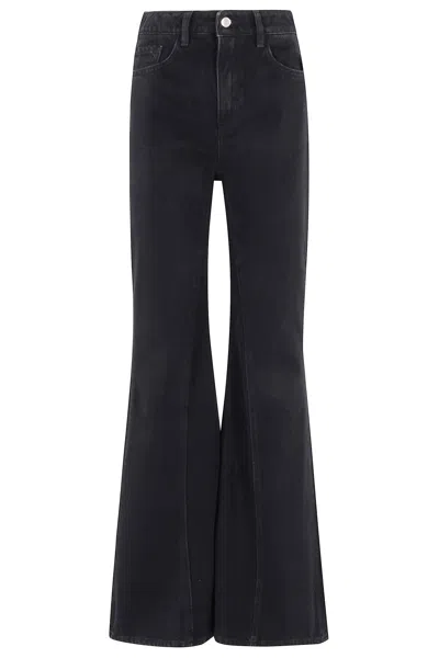 Icon Denim Jeans With Belt Loops In Gray