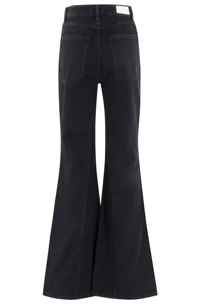 Icon Denim Jeans With Belt Loops In Gray