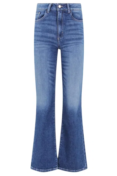Icon Denim Pammy Flared Jeans In Blue