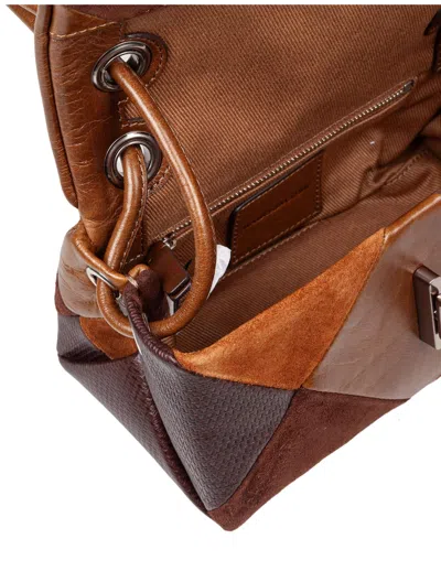 Marc Jacobs The Mini Dual Shoulder Bag In Patchwork Suede In Multi