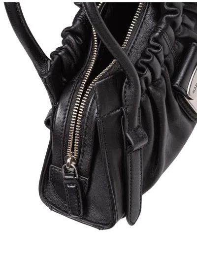 Marc Jacobs The Cristina Small Satchel Leather Cross-body Bag In Black