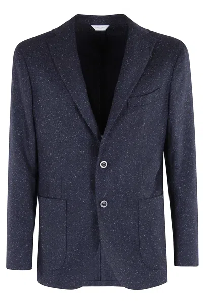 Boglioli Patch-pocket Two-button Blazer In Blue
