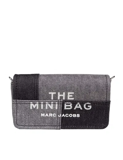 Marc Jacobs The Mini Bag In Denim Fabric Color Black
