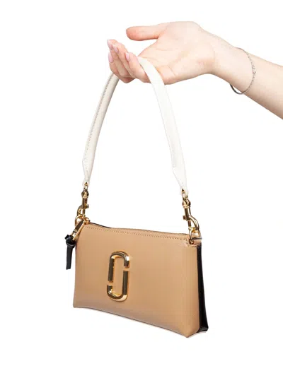 Marc Jacobs Leather Wallet Bag, Camel Color In Brown