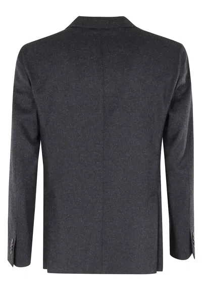 Boglioli Giacca 3 Bottoni Stirato In Gray