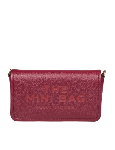 Marc Jacobs The Mini Bag In Cherry Color Leather In Red