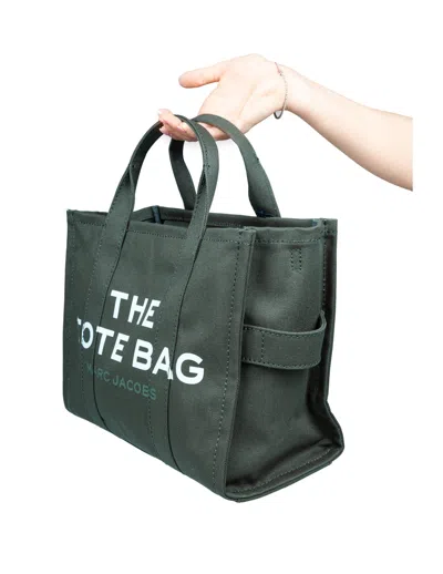Marc Jacobs The Medium Canvas Tote, Forest Green In Green