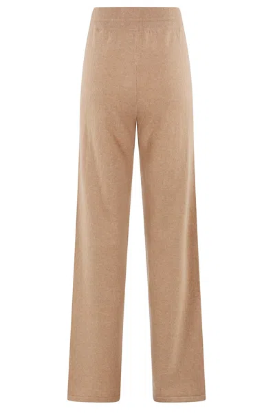 Malo Drawstring Trousers In Brown