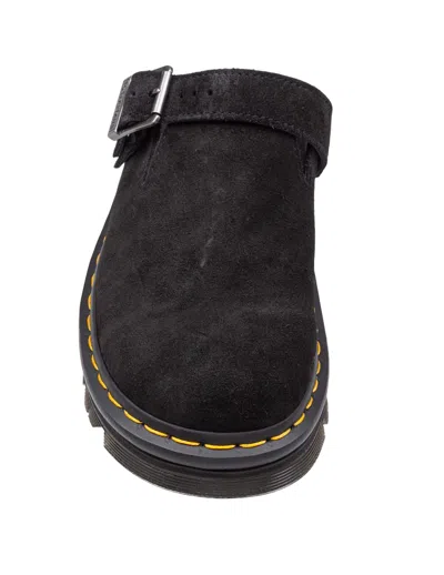 Dr. Martens Zebzag Mule Slipper-mule In Black Suede In Black