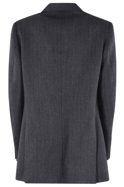 Coperni Single-breasted Long Sleeve Suit Jacket In Gray