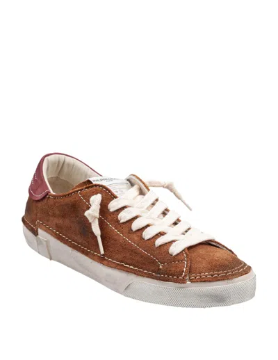 Philippe Model Prsx Suede Sneakers In Cognac In Brown