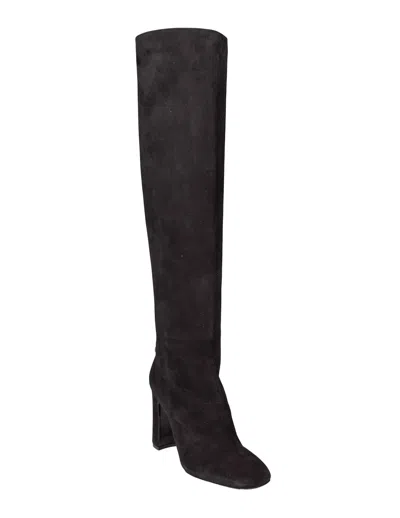 Dolce & Gabbana Black Suede Boot In Black