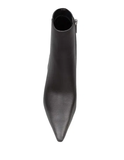 Michael Kors Selina Leather Ankle Boot In Storm In Multi