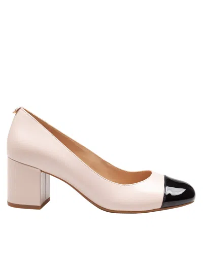 Michael Kors Perla Flex Pumps In Pink And Black Leather In Pink