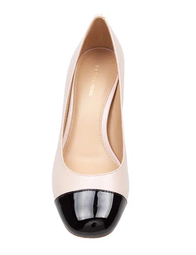 Michael Kors Perla Flex Pumps In Pink And Black Leather In Pink