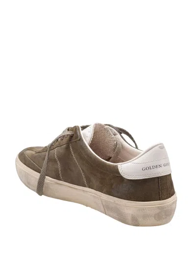 Golden Goose Soul Star Suede Sneakers, Military Green In Green
