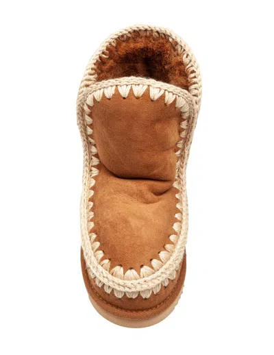 Mou Eskimo 18 Boot In Suede Cognac Color In Brown