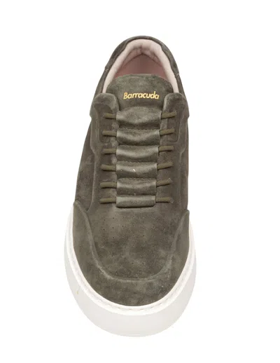 Barracuda Phoenix Suede Sneakers In Military Green In Green