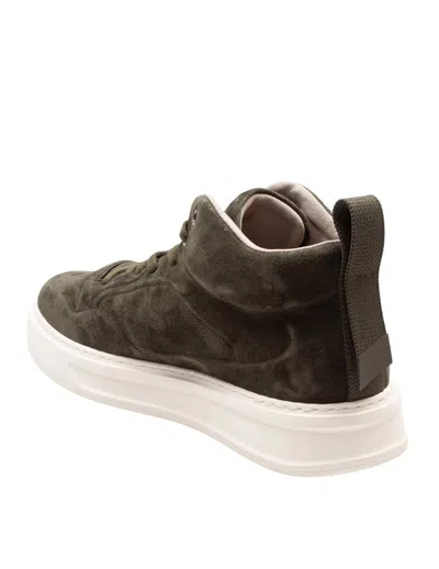 Barracuda High-top Suede Sneaker In Green
