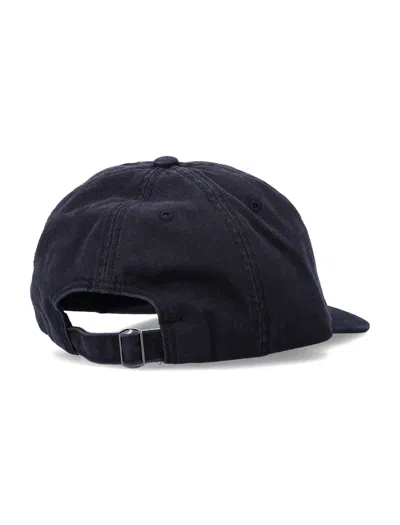 Y-3 N Flat Brim Cotton Cap In Black