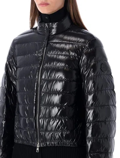 Moncler Genius Moncler X Edward Enninful Knut Short Glossy Down Jacket In Black