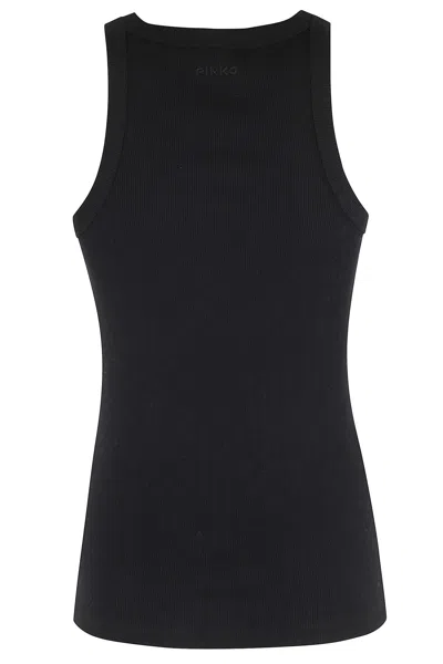 Pinko Fitted Sleeveless Top Featuring Stud Embellishments In Multi