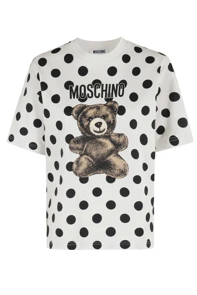 Moschino Teddy Polka Dots T-shirt In Multi