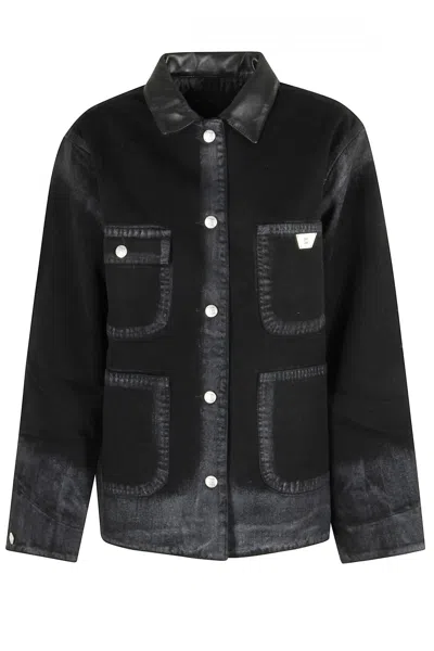 Misbhv Marfa Twill Work Jacket In Black