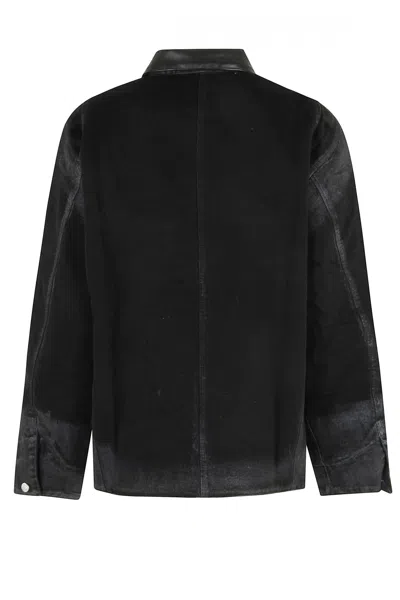 Misbhv Marfa Twill Work Jacket In Black