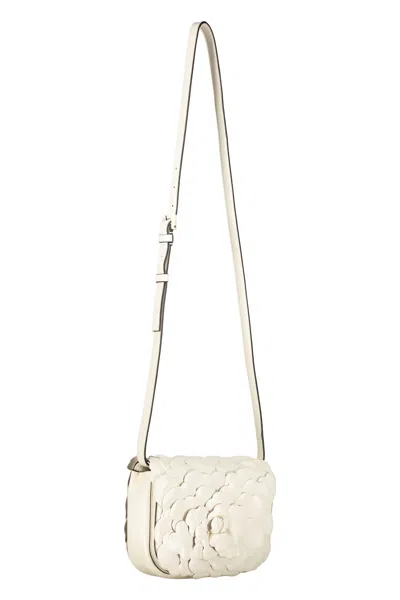 Valentino Elegant Shoulder Bag In Leather In White