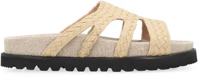 Alberta Ferretti Slides In Intertwined In Nude