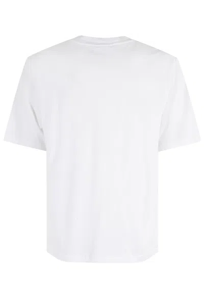 Maison Kitsuné Maison Kitsune Fox Head Patch T Shirt White In White