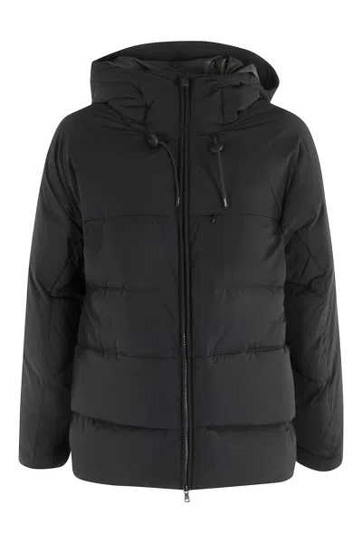 Aspesi Hooded Puffer Jacket In Black
