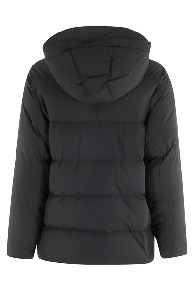 Aspesi Hooded Puffer Jacket In Black
