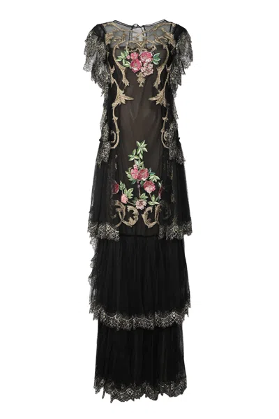 Alberta Ferretti I Live In Layers In Black