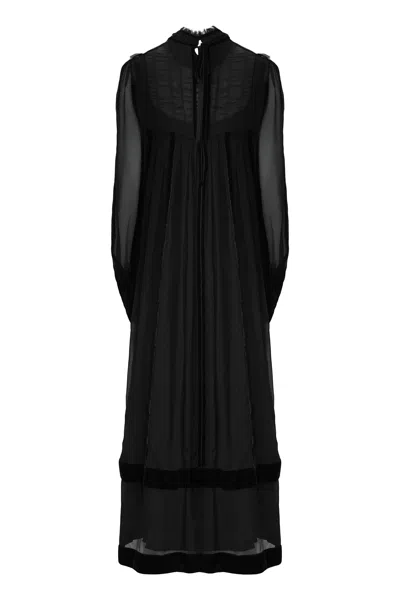 Alberta Ferretti I Live In Silk In Black