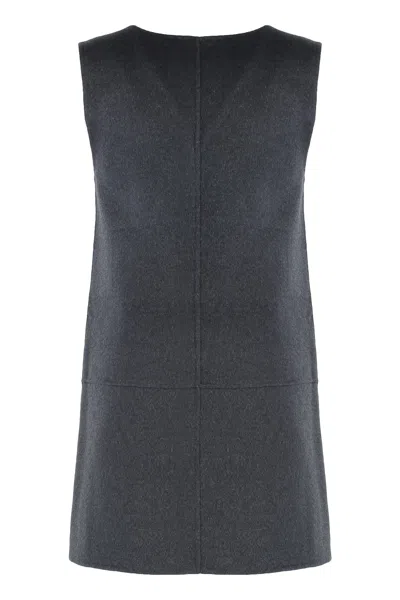 Calvin Klein I Live In A Double-faced Wool Coat. In Gray