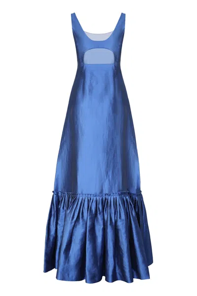 Alberta Ferretti I Live In Silk In Blue