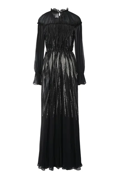 Alberta Ferretti I Live In Silk In Black
