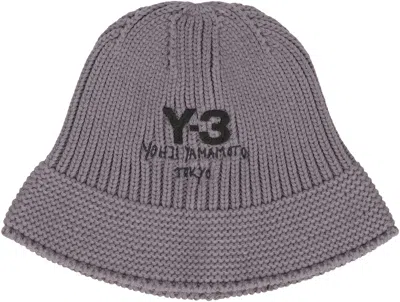 Y-3 Fisherman Hat With Logo In Gray