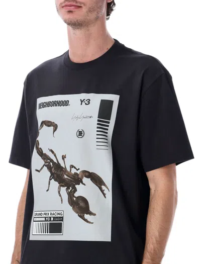 Y-3 Nbhd Oversized Scorpion Graphic T-shirt In Black
