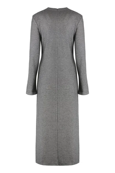 Weekend Max Mara Deans Dress In Viscose In Gray