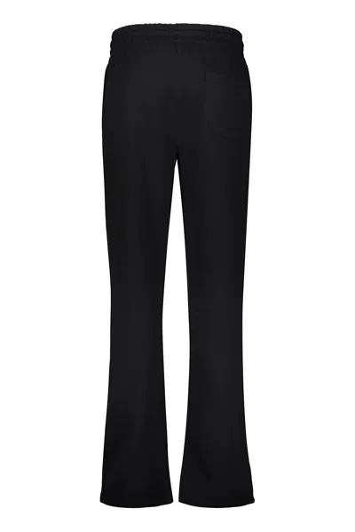 Off-white Long Comfortable Black Pants With Pockets In Black
