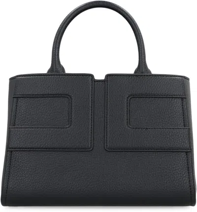 Elisabetta Franchi Medium Tote Bag With Logo In Black